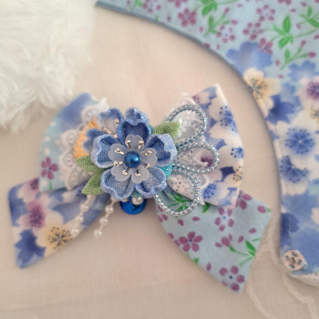 ss55、和風ケープ&ふわふわショールセット、わんちゃん猫ちゃん用