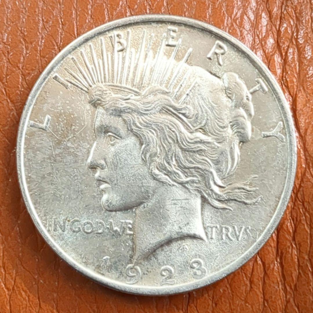 （1923年 ）アメリカ　ピースダラー1ドル大型銀貨　平和の女神銀貨