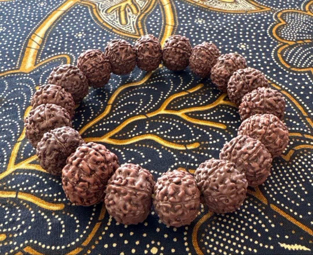 ✰︎‪ 琥珀 ✰ ✰︎ ルドラクシャマーラー　トップ13ムキ