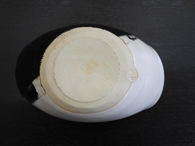 清水卯一　二彩灰皿　共箱　MA１５６