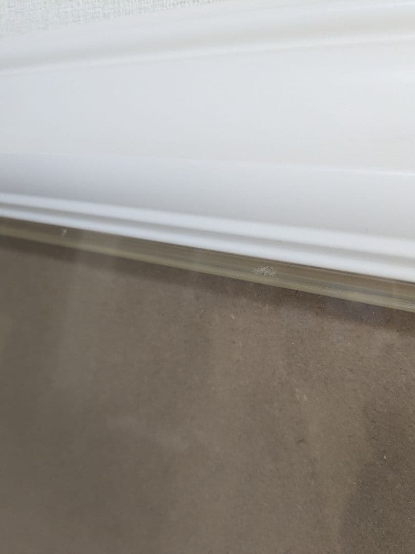 額縁 ホワイト F10 金縁 アクリル付き アンティーク ヴィンテージ