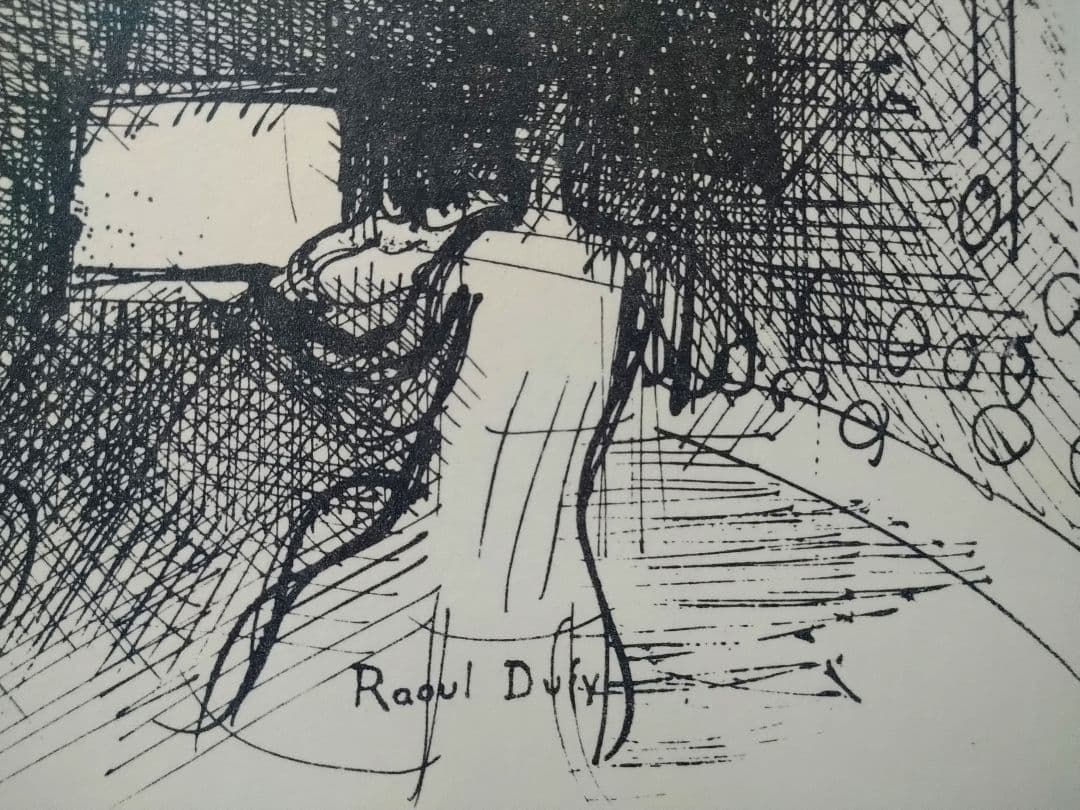 bbラウル・デュフィのデッサン　リトグラフ　本物保証