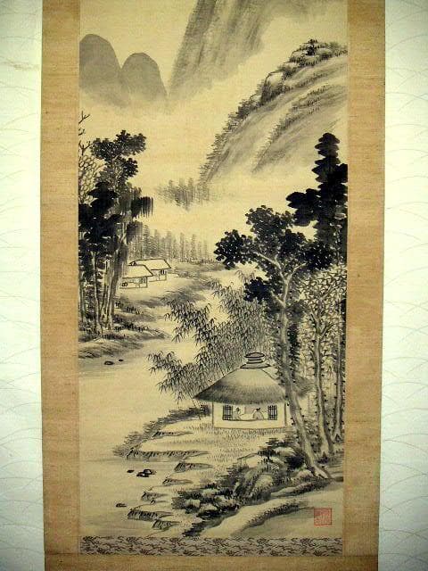 ♥掛軸　山水図　成木 星洲 　掛け軸　骨董品