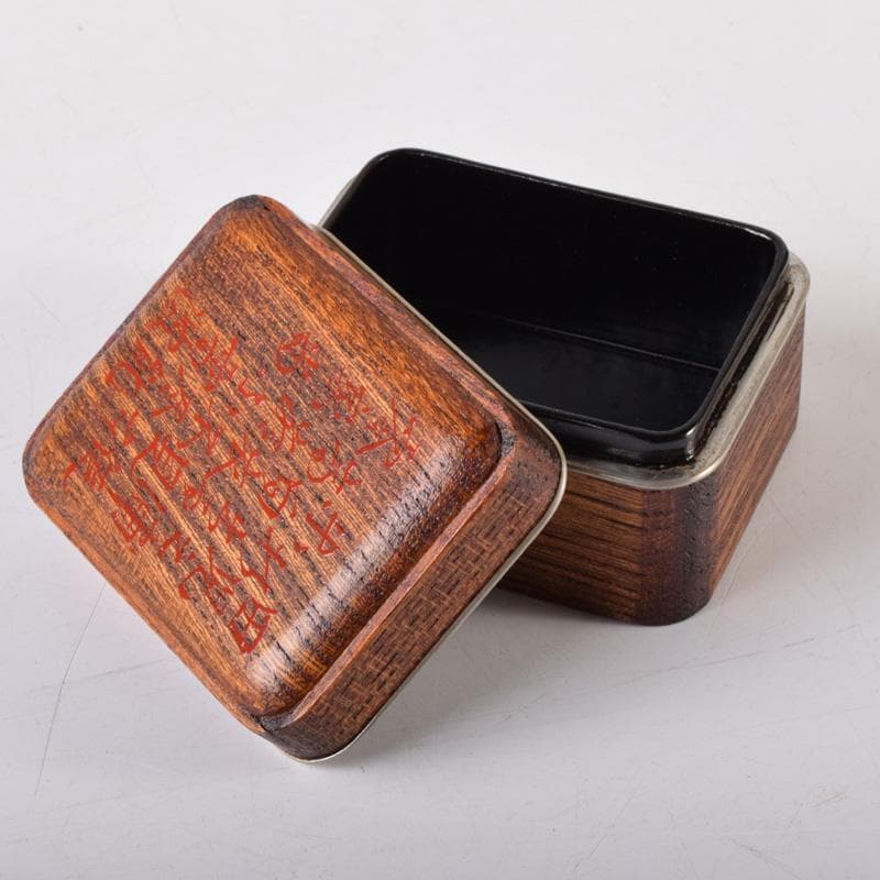 茶道具　輪島塗　岡本陽斎作　田子の浦蒔絵　香合　共箱　V　7405