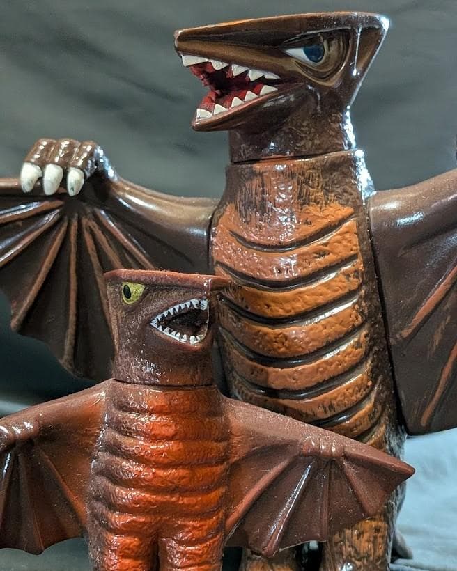 ギャオス 昭和ガメラ対戦怪獣（日東復刻）スタンダード＆ミドル ソフビフィギュア