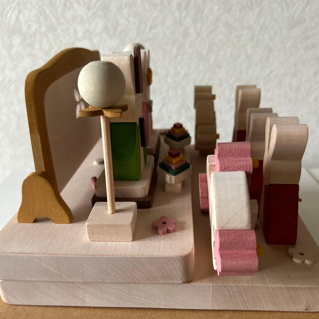 組み木ひな祭りうさぎ人形セット　ブレーメンの音楽隊