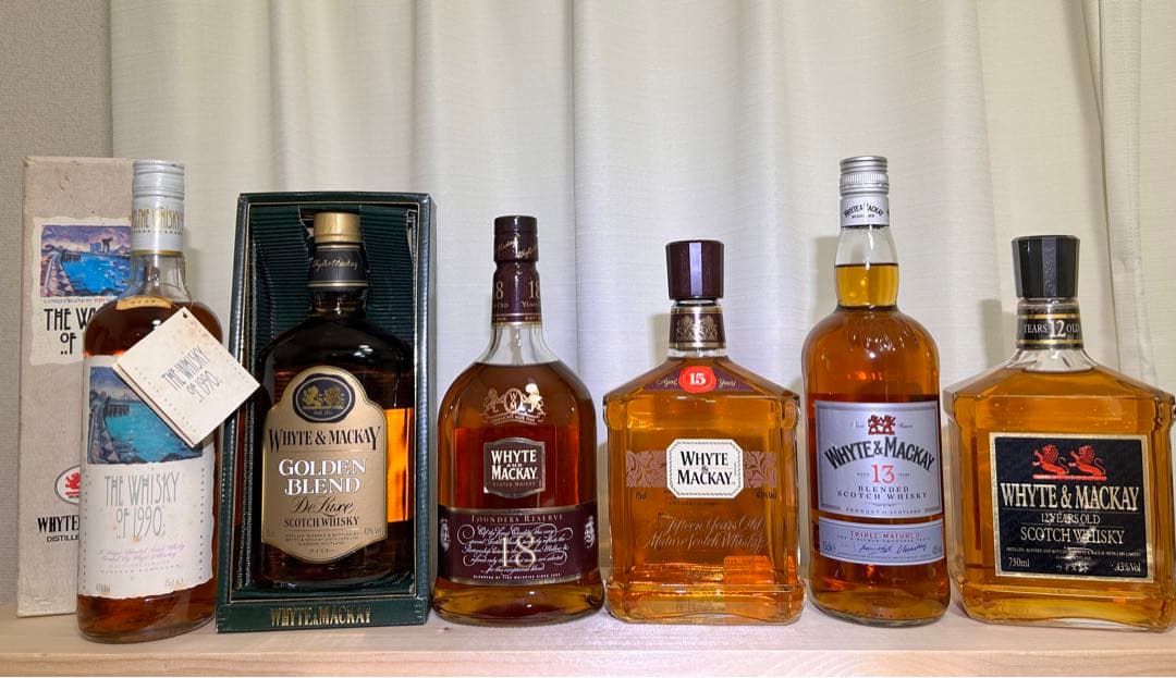 ホワイト＆マッカイ White＆Mackay レトロボトル 6本セット