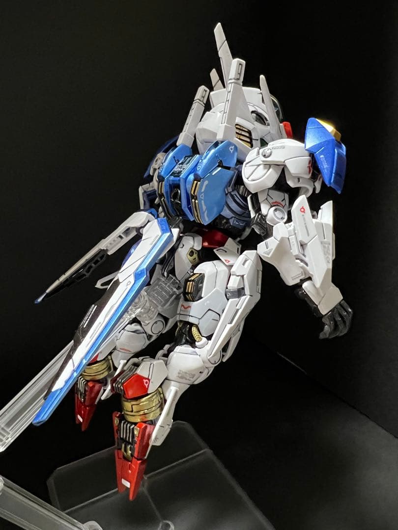 MGSD ガンダムエアリアル 塗装完成品+ウェポンディスプレイベースウエポン