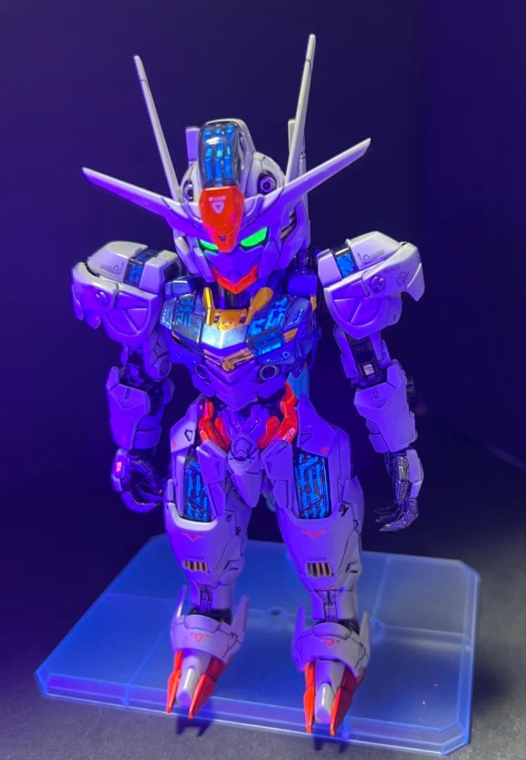 MGSD ガンダムエアリアル 塗装完成品+ウェポンディスプレイベースウエポン