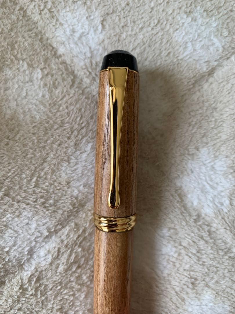 呉竹 くれ竹 夢銀河 天然木 万年筆 14K