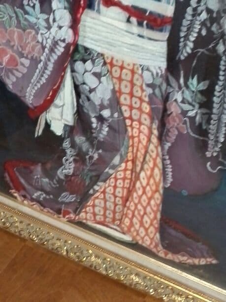 歌舞伎絵// タイトル藤娘 (大作油彩画)