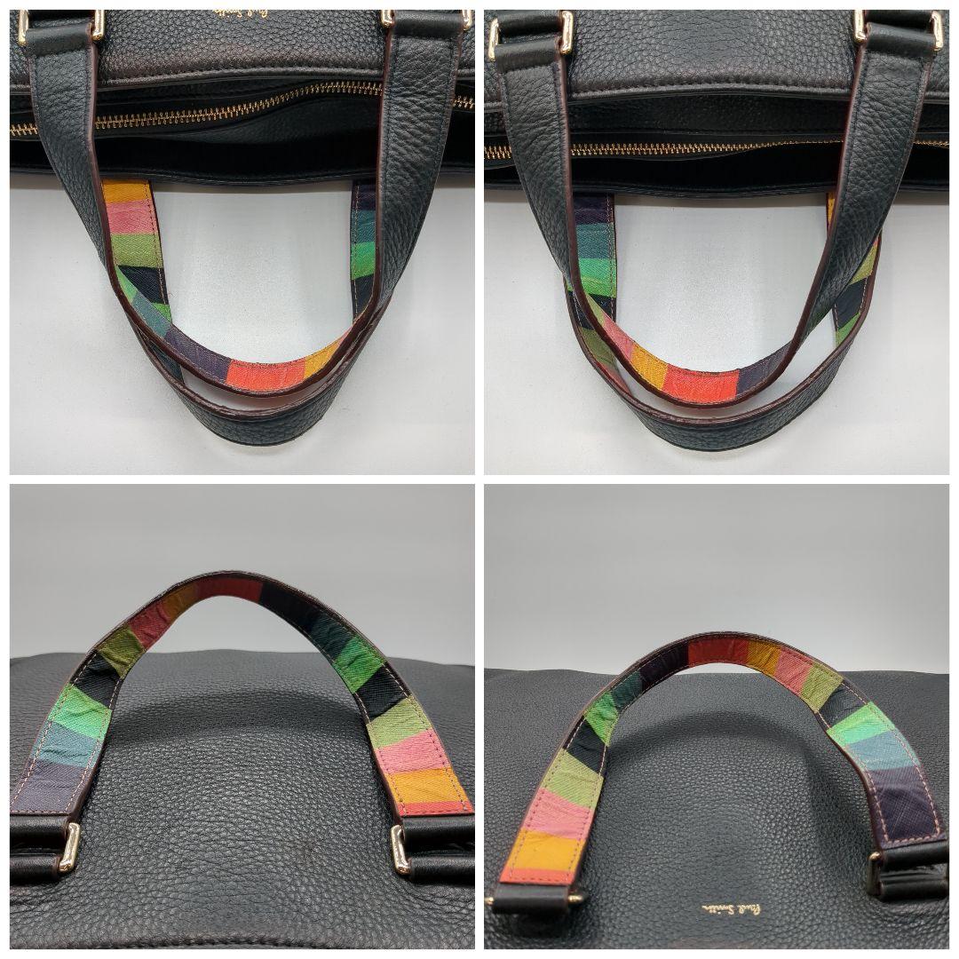 Paul Smith ポール・スミス シボ革 ビジネスバッグ ブラック