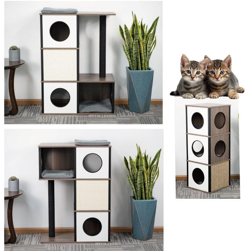 簡単組み立てDIYセット　キャットハウス 猫用品