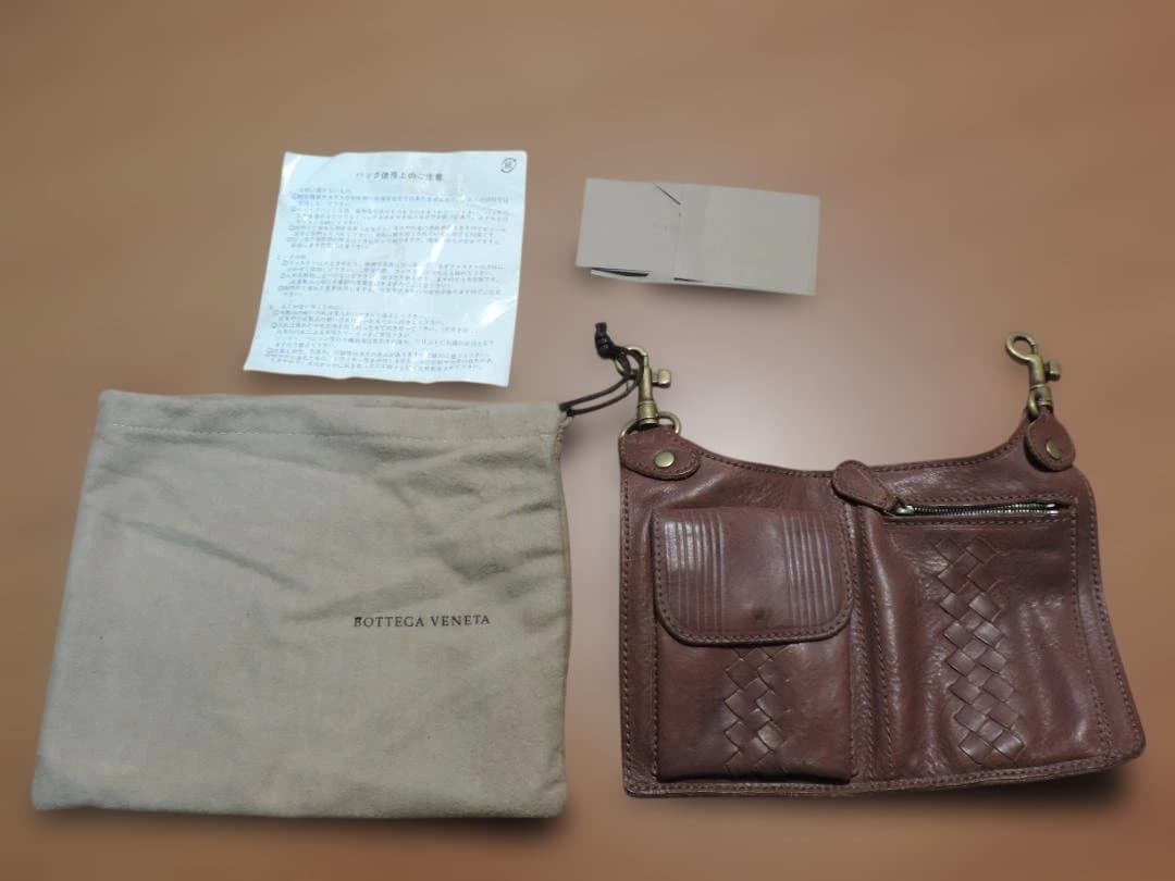 ボッテガヴェネタ　ヒップバッグ　ブラウンカラー　未使用品　405K☆