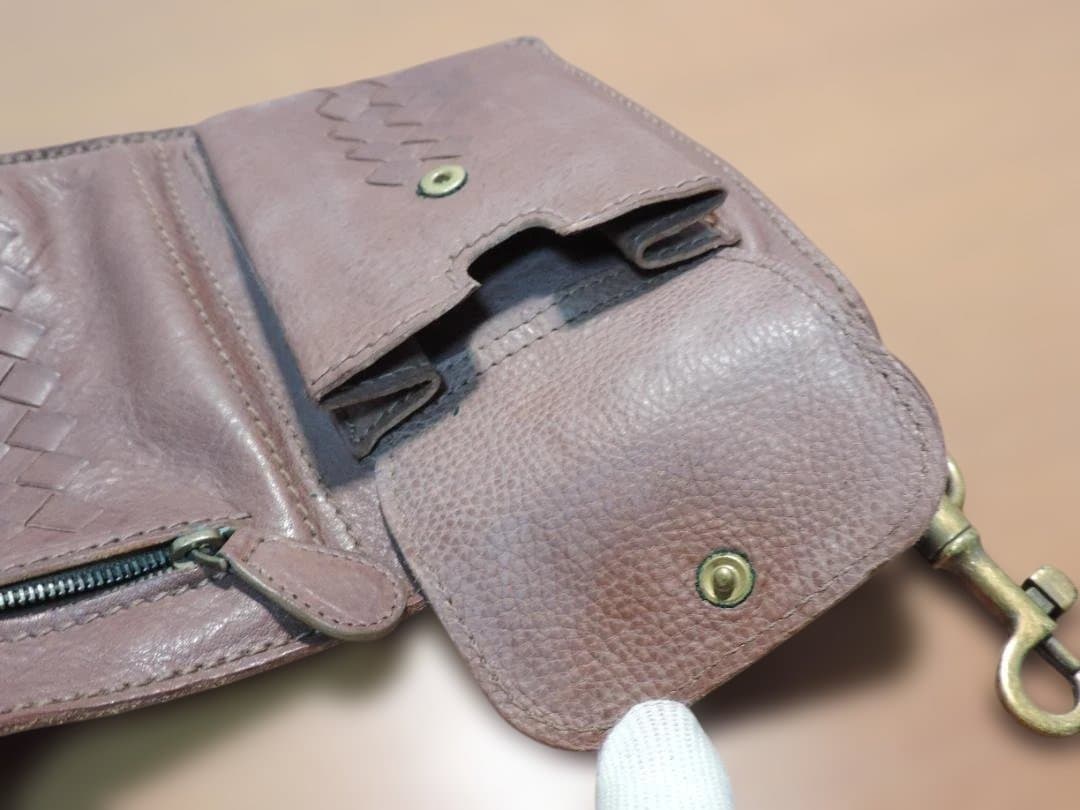 ボッテガヴェネタ　ヒップバッグ　ブラウンカラー　未使用品　405K☆