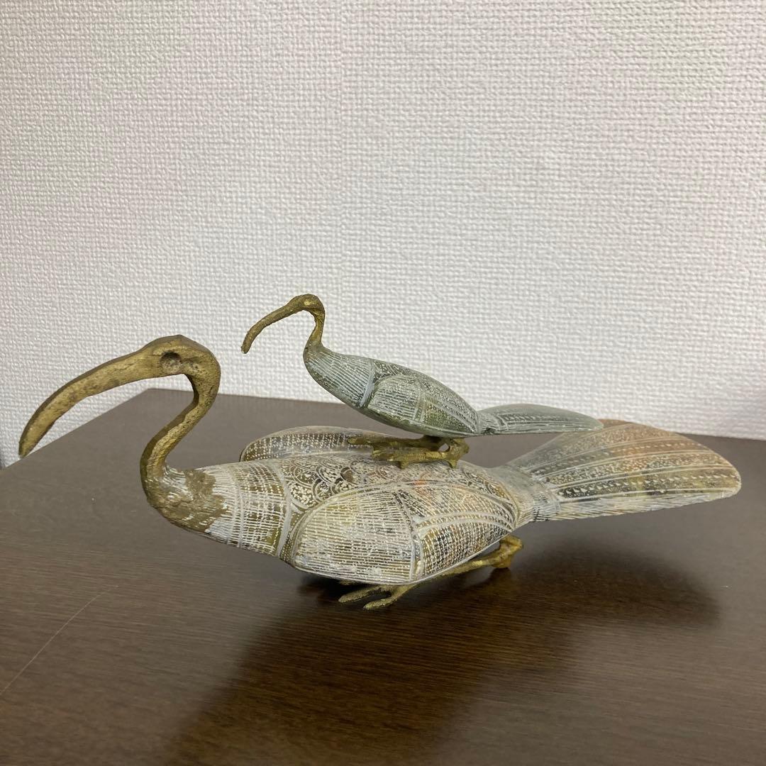 ブロンズ　バード　マチュピチュ　エジプト　南米　アフリカ　工芸品