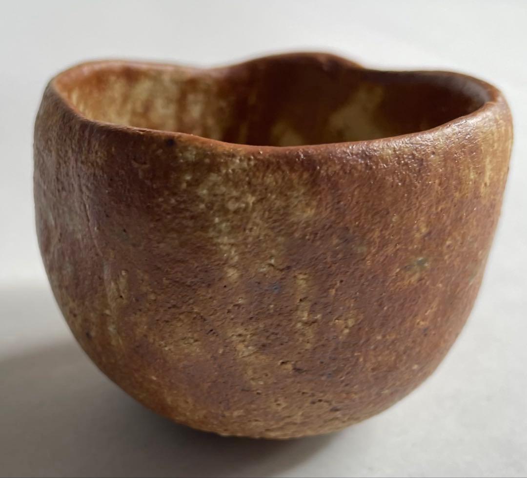 河本五郎　灰釉ぐい呑