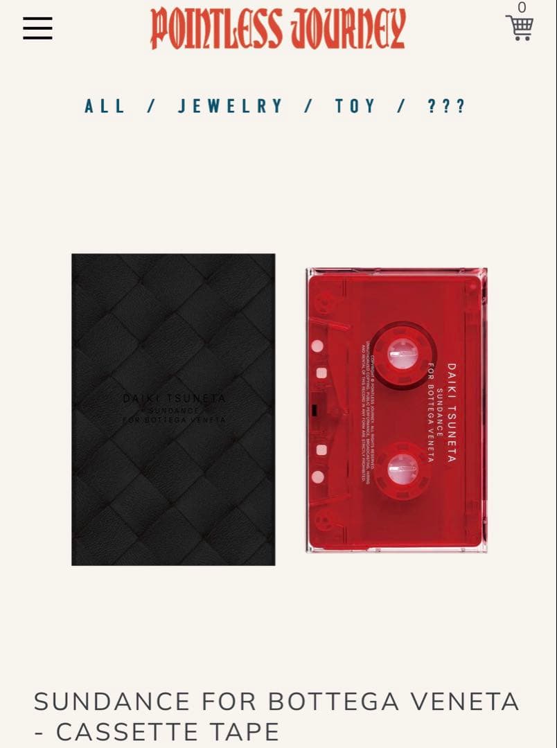 SUNDANCE FOR BOTTEGA VENETA 常田大希 カセットテープ