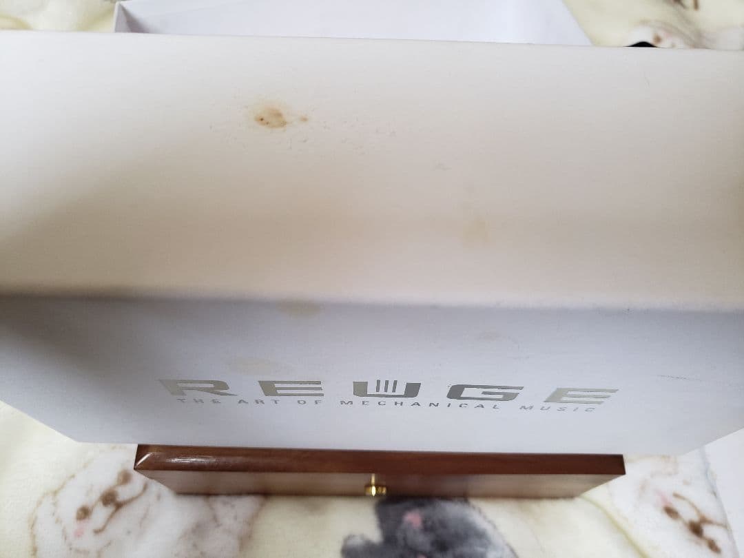 ラグラグさん専用 REUGE シリンダー式オルゴール 木製ケース付き