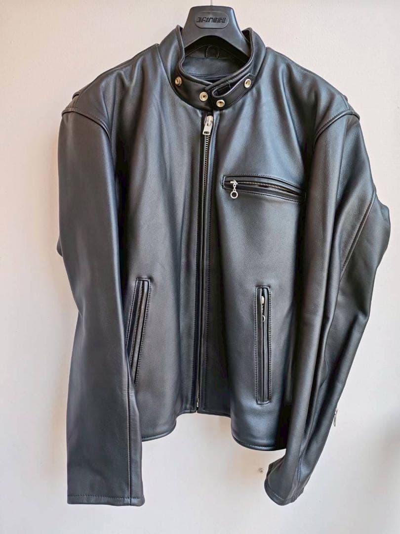 NANKAI ブラック シングルライダースジャケット