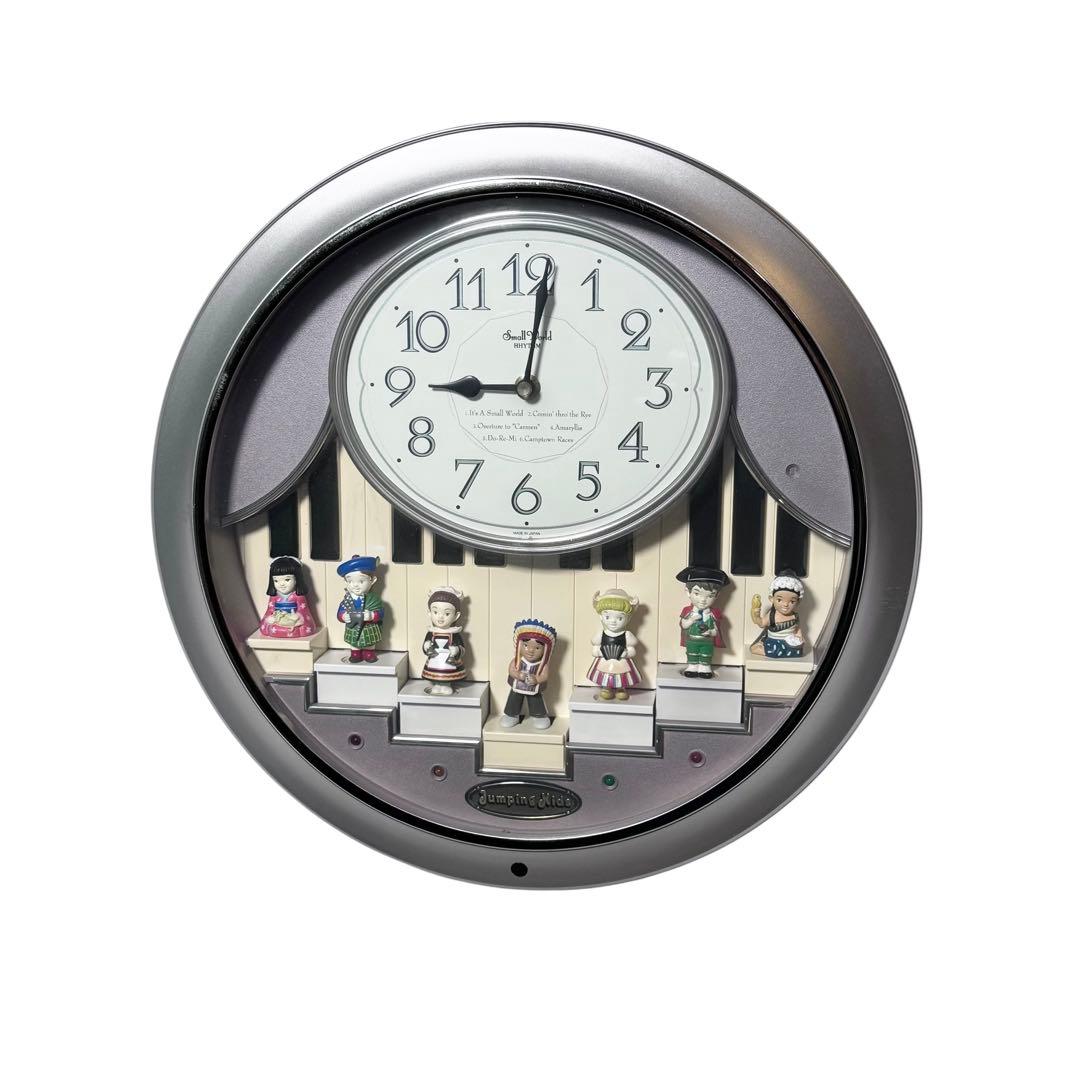 【希少】 リズム スモールワールド キッズ からくり時計 メロディ 動作確認済み