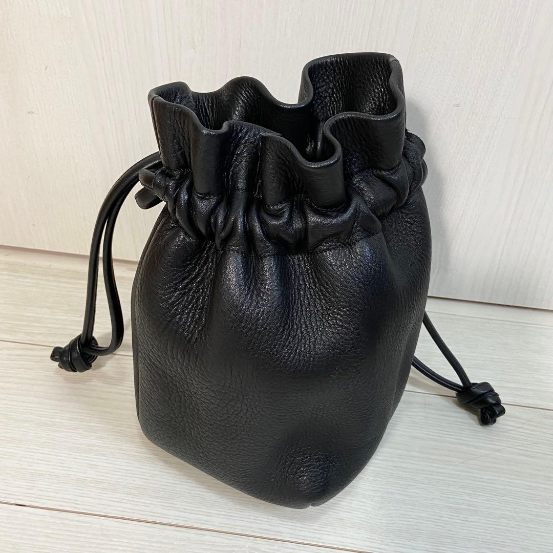 KUROSAWA クロサワ 日本製 レザー 巾着バック