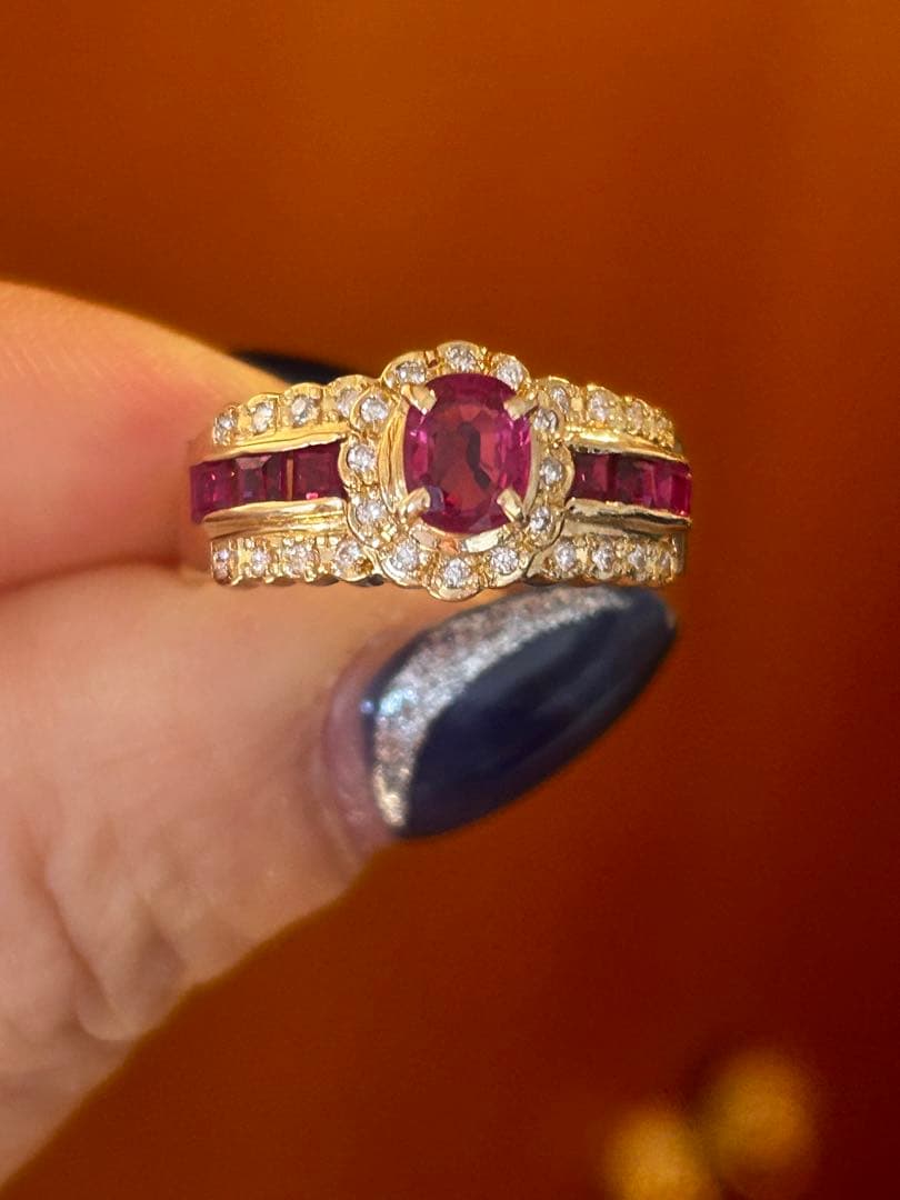 K18 ルビー0.57ct リング