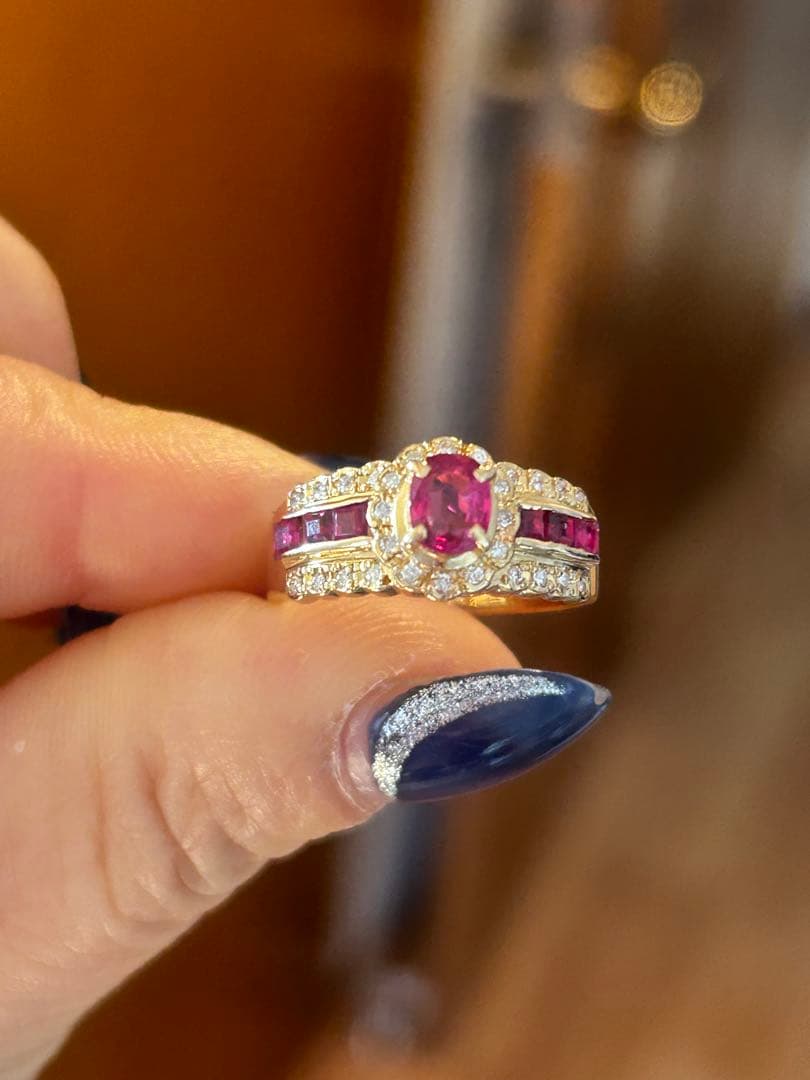 K18 ルビー0.57ct リング