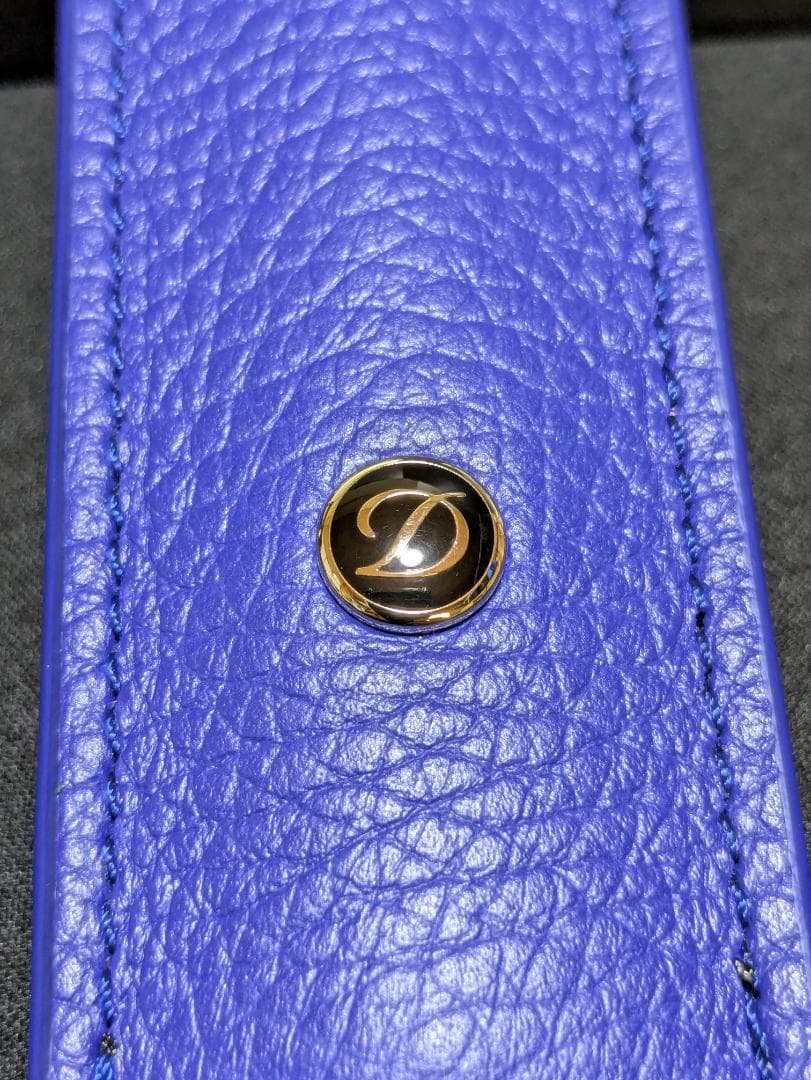 エス・テー・デュポン ソフトペンケース 1本用 青