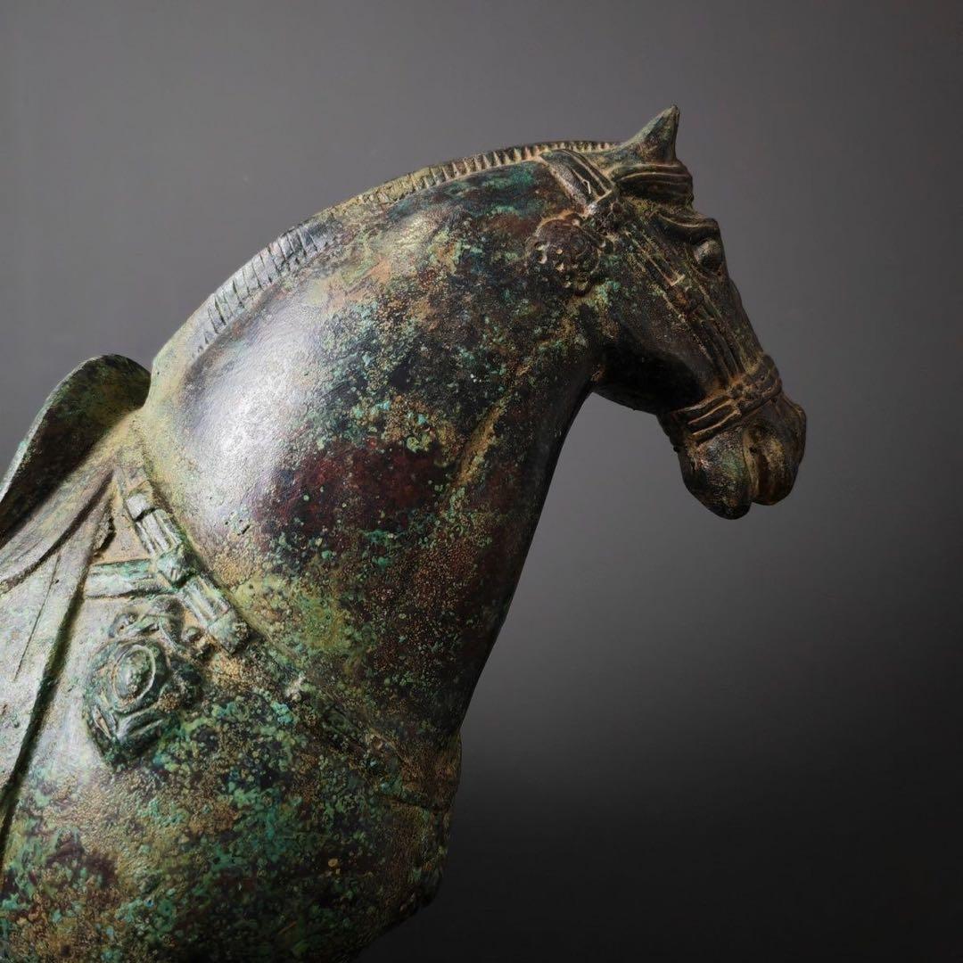 中国古美術品·古青銅器★西周青銅馬★宮蔵珍品・文房置物·風水開運置物・金運UP
