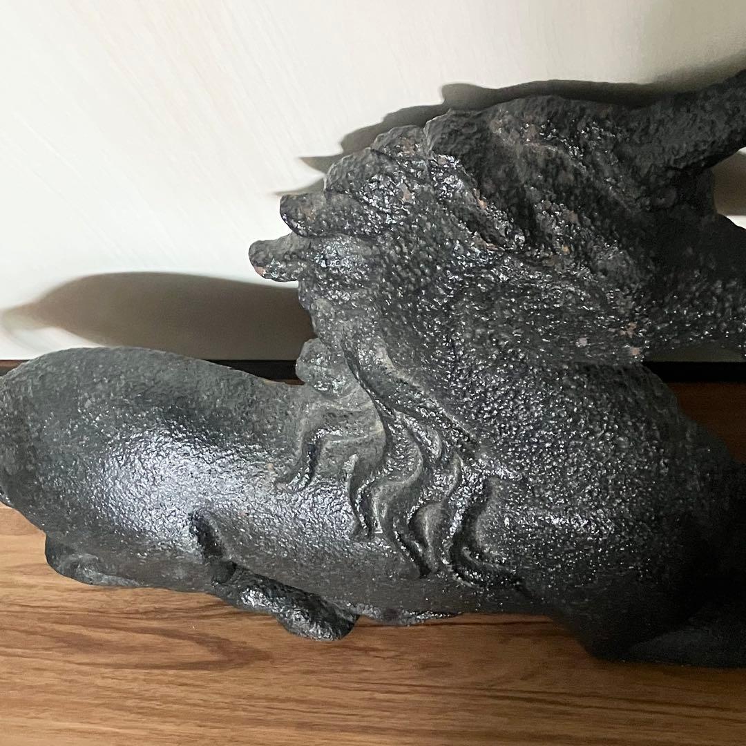 フランスアンティーク　ユニコーンのオブジェ　置物