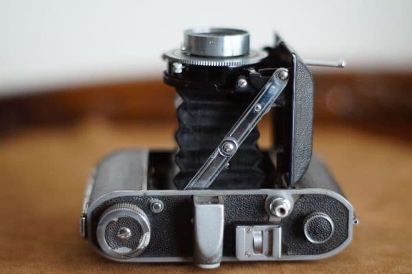 ミノルタ　セミP　 蛇腹　フィルム　カメラ　ケース付き