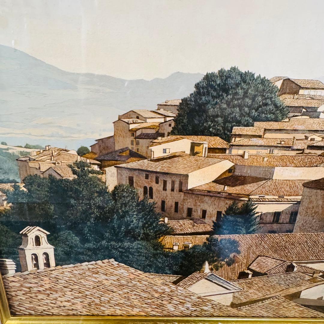 M10号　山本桂右「ウルビーノ」　作家直筆サイン　アート　限定　油絵