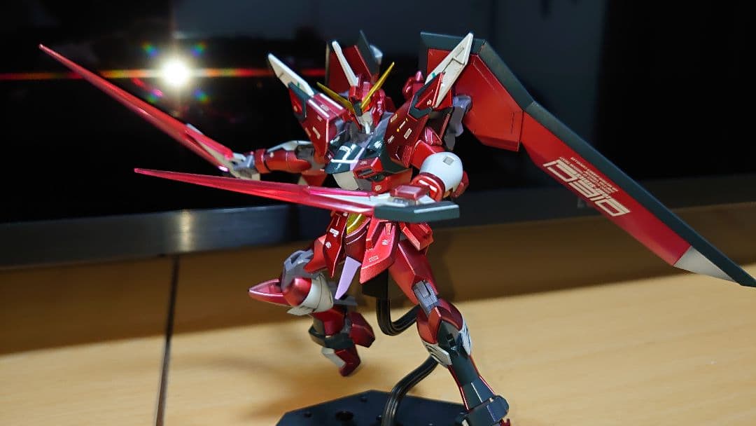 HGライジングフリーダムガンダムとイモータルジャスティスガンダム