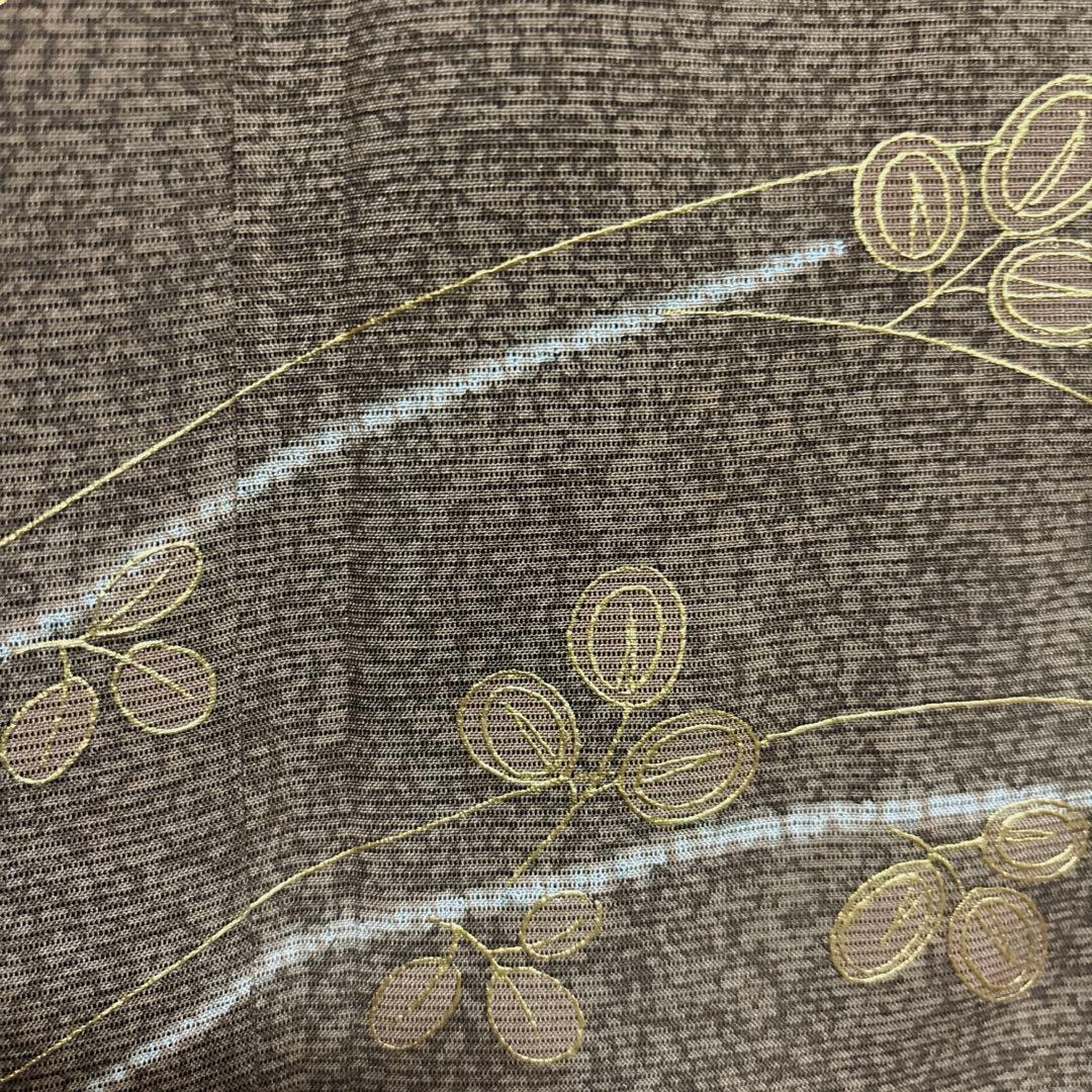 未使用近い 美品 正絹 絽 訪問着　フルセット ４点 たたき染め 裄70