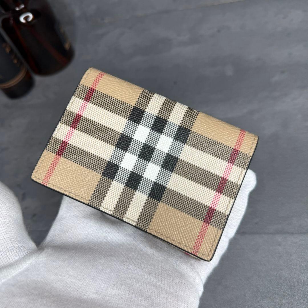 【現行】BURBERRY ノバチェック 3つ折り財布 コンパクトウォレット