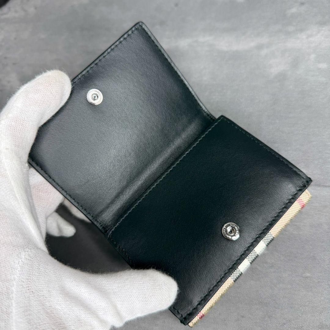 【現行】BURBERRY ノバチェック 3つ折り財布 コンパクトウォレット