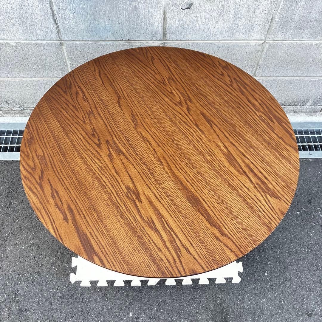 木製丸型ダイニングテーブル