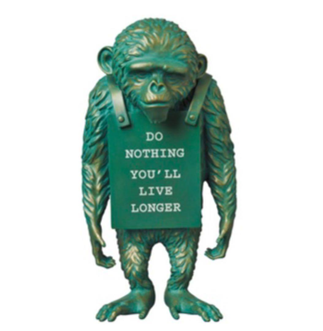 バンクシー　2G TOKYO MONKEY SIGN BRONZE STATUE