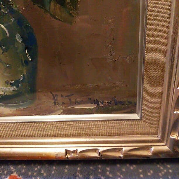 絵画  油絵 向日葵