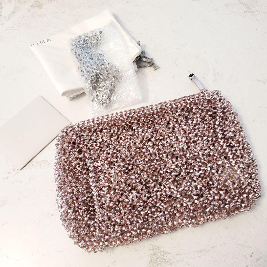 ピンク ローズ クラッチバッグ ショルダーバッグ