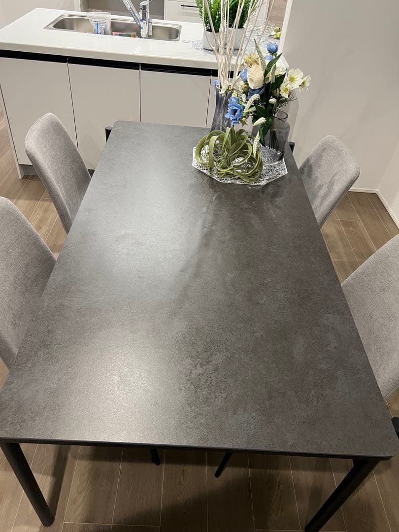 【美品】定価19.8万円 CHM-150セラミックダイニングテーブル幅150cm