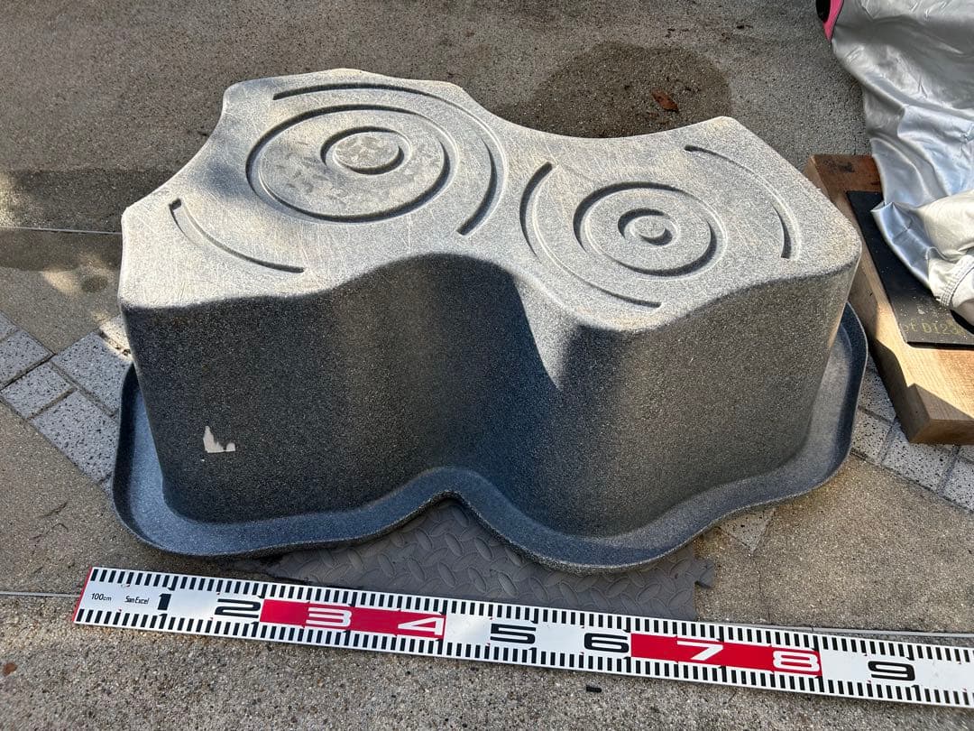 プラ池 ひょうたん池 大型 みかげ調 亀 金魚 メダカ