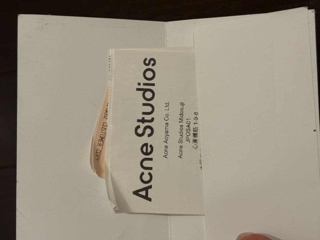 Acne Studios ロゴTシャツ Sホワイト