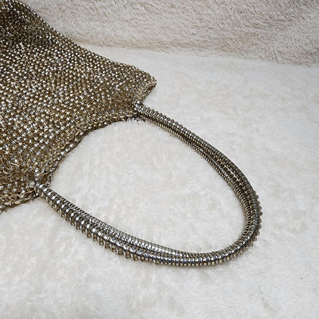 アンテプリマ ゴールド ワイヤーバッグ ラインストーン パーティー 保存袋有