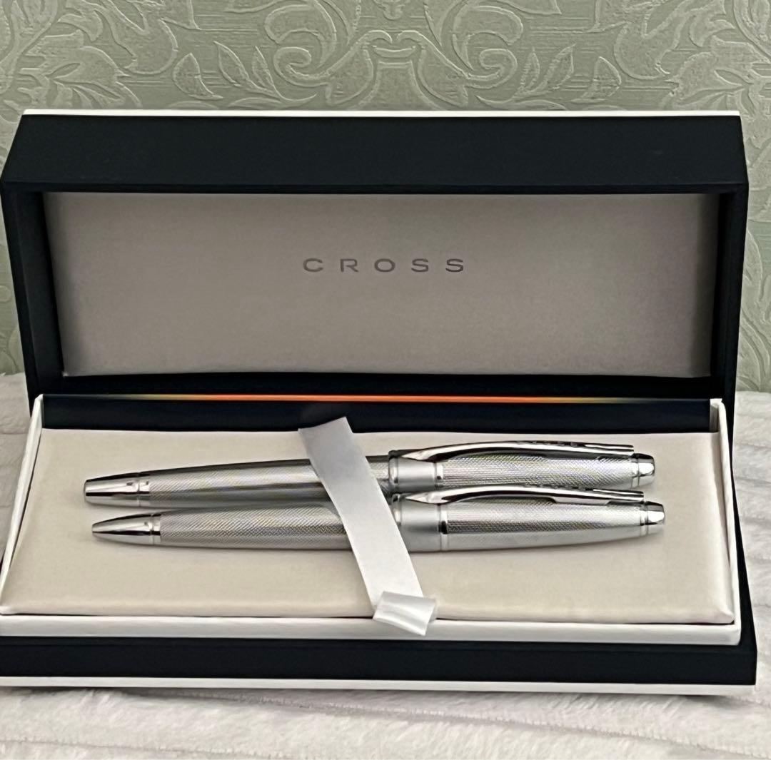 [美品]CROSS クロス 万年筆 18K 750, ボールペン セット