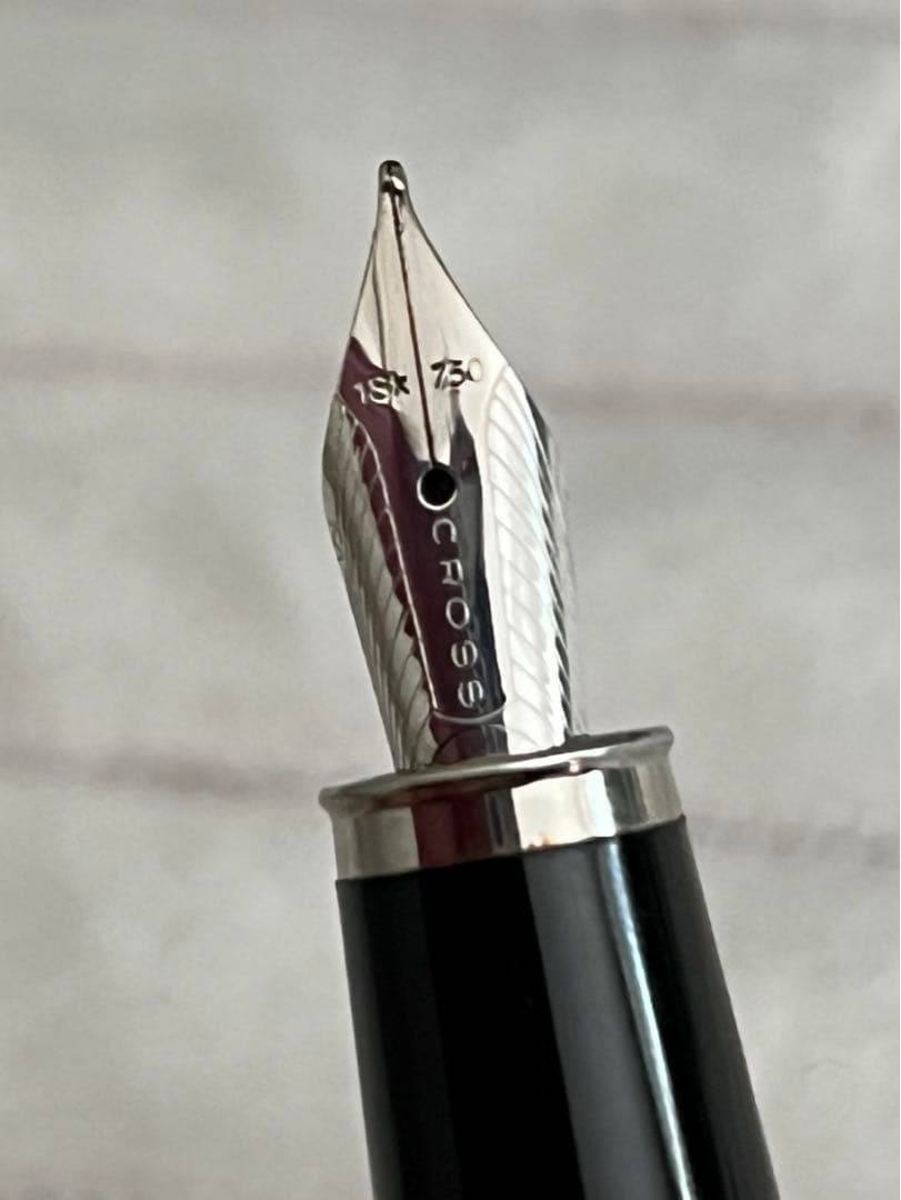 [美品]CROSS クロス 万年筆 18K 750, ボールペン セット