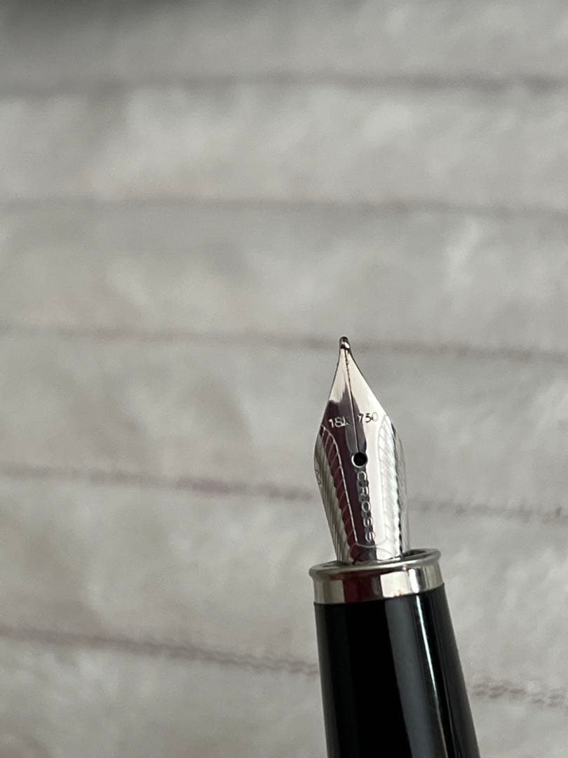 [美品]CROSS クロス 万年筆 18K 750, ボールペン セット