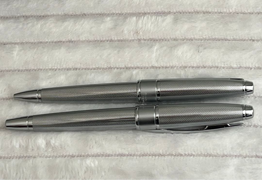 [美品]CROSS クロス 万年筆 18K 750, ボールペン セット