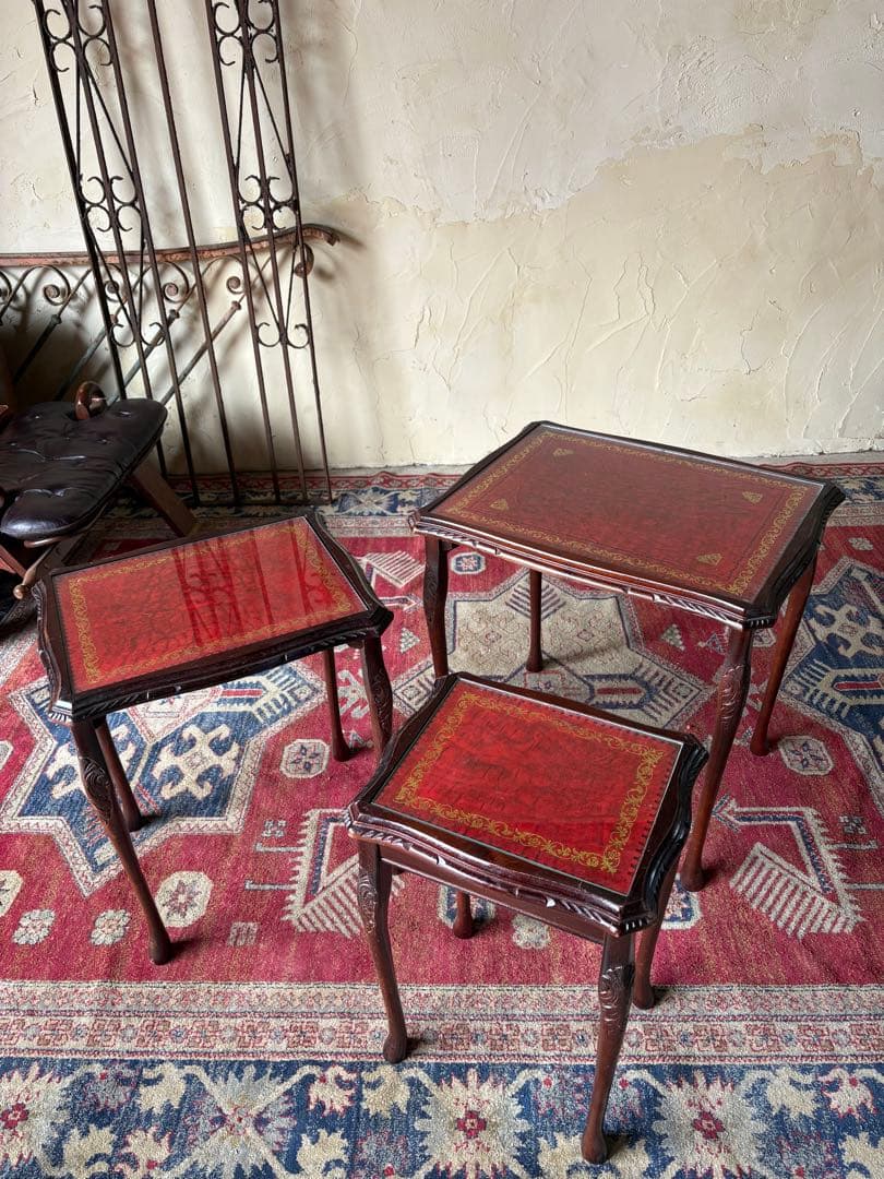 ネストテーブル　イギリスアンティーク